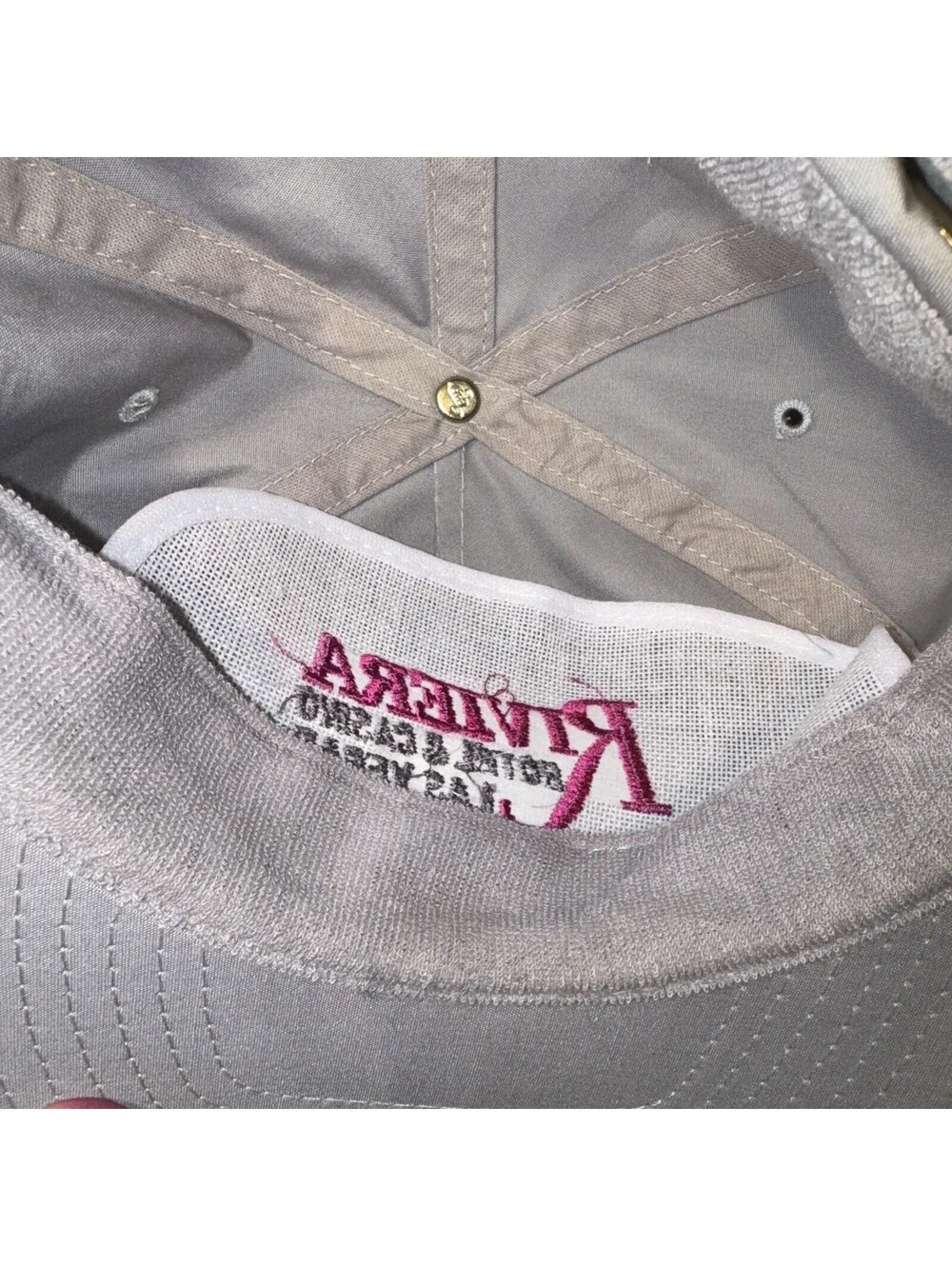 VTG 80’s Riviera Hotel & Casino Las Vegas Rope Bill Leather Strap Hat